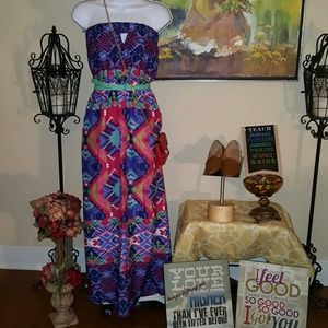 Angie Floral Maxi Dress